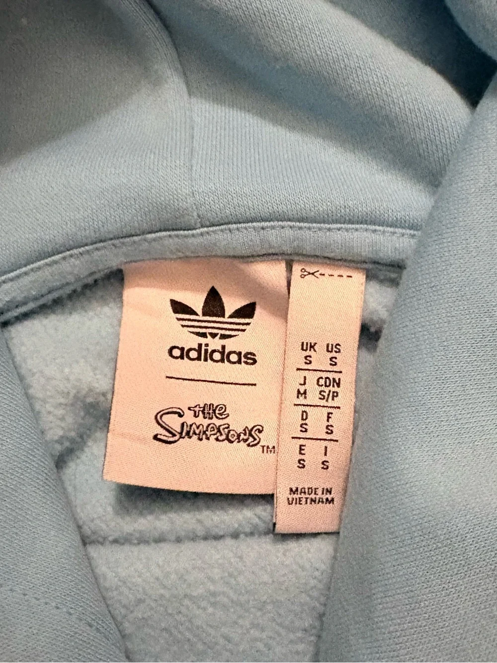 Adidas x The Simpsons Cloud AOP Fleece Limited Edition Sweatshirt Hoodie Trefoil